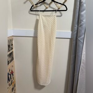 Crochet Lined Halter Dress